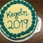 Die Torte des Abends, gebacken und angeschnitten von Nadine Torte