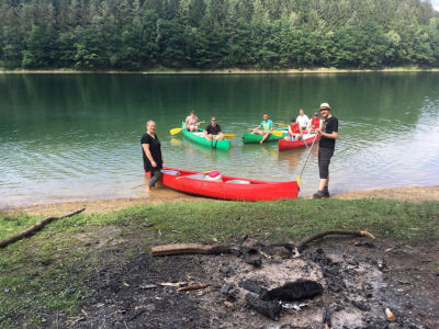 Badminton TV Jahn Wahn: Sommerausflug 2019, Kanu fahren Aggertalsperre