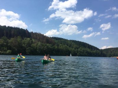 Badminton TV Jahn Wahn: Sommerausflug 2019, Kanu fahren Aggertalsperre